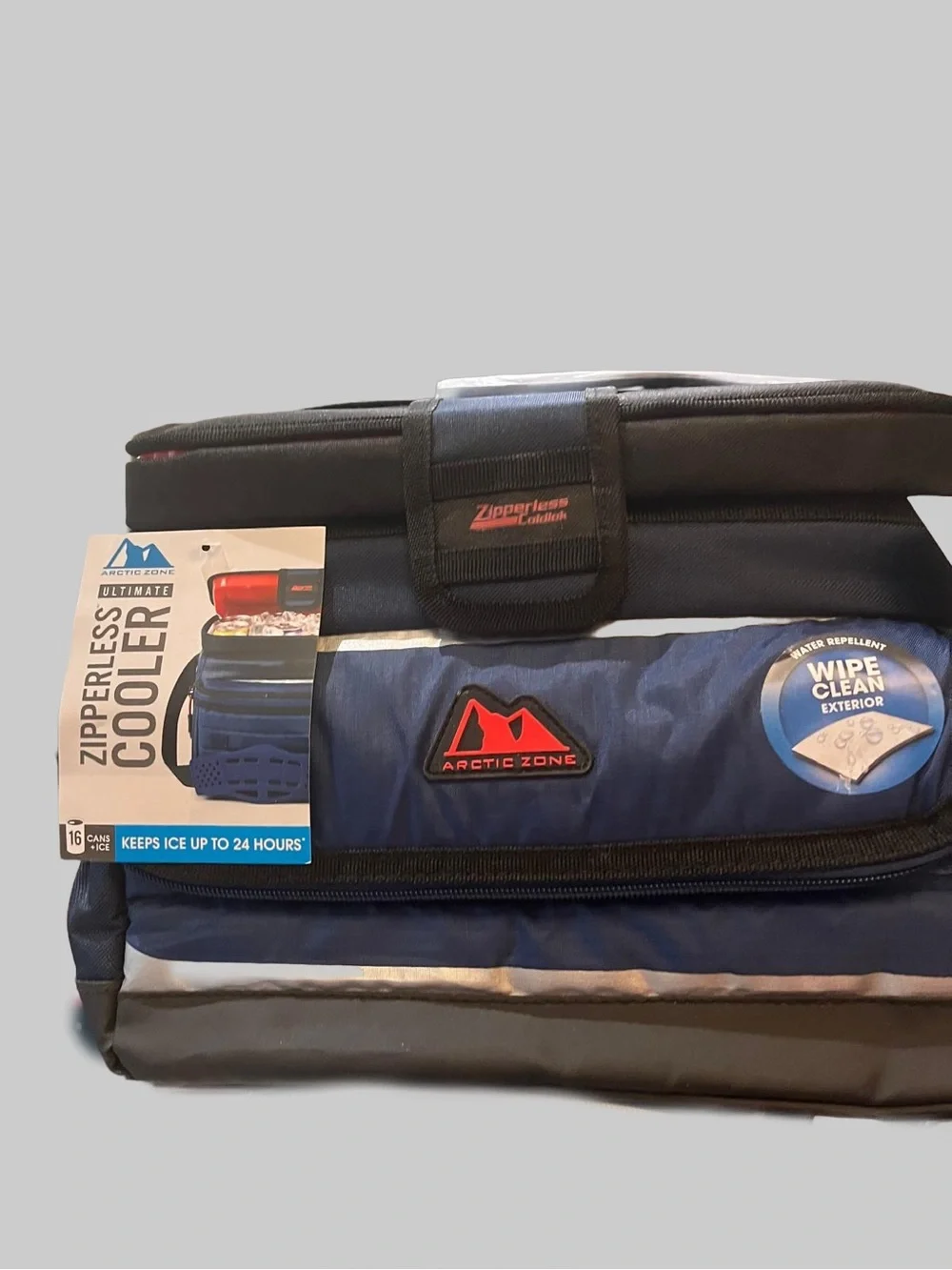 Arctic Zone Navy Zipperless Cooler Bag for Men